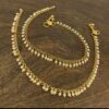 WHITE BEAD ANKLETS