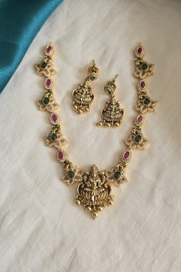 Beautiful antique neckset with back chain