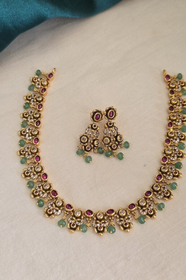 Beautiful antique neckset with backchain