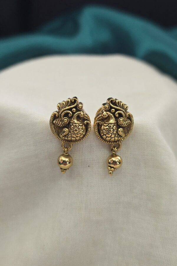 Elegant Peacock design Stud
