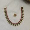 Simple kerala style neckpiece with back chain