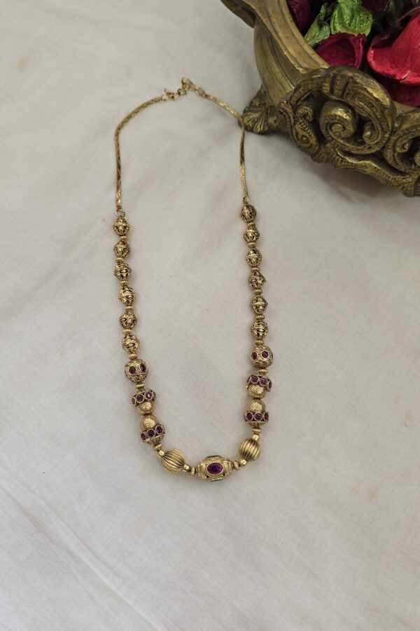 Gold replica antique back chain