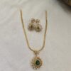 Minimal attigai type neckset with back chain