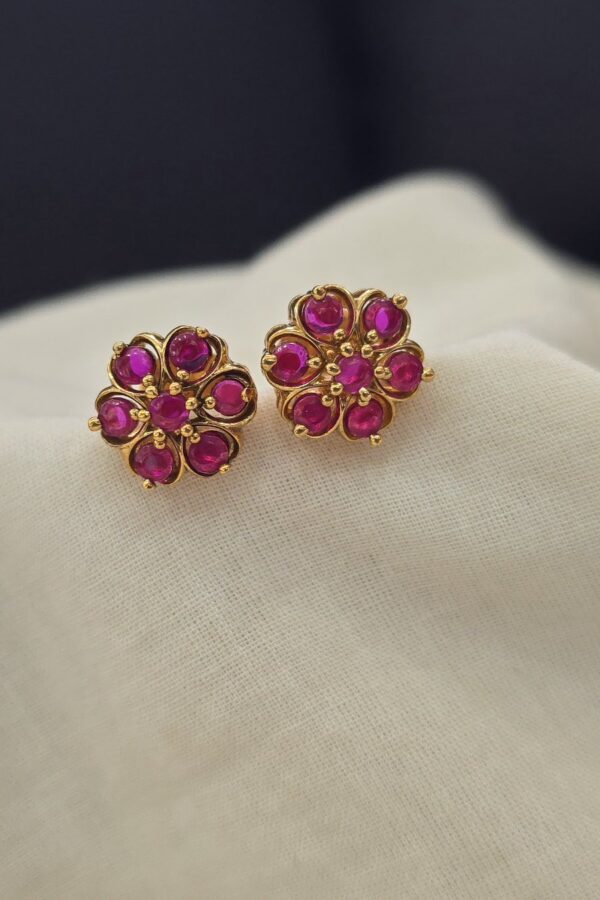 Elegant Ruby stud