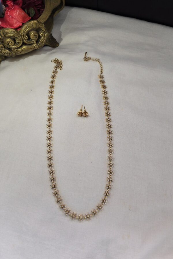 Diamond replica long haram with backchain