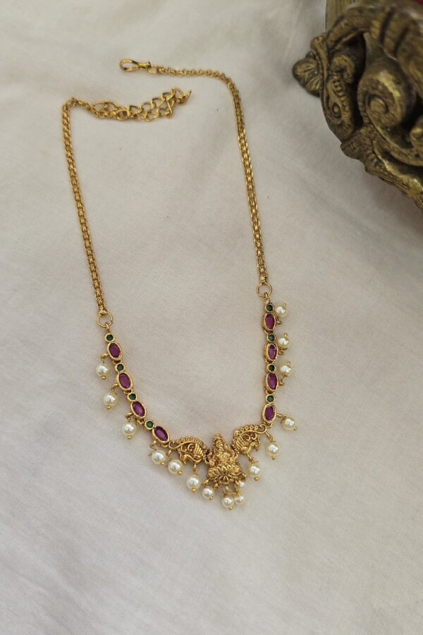 simple Lakshmi neckset for kids