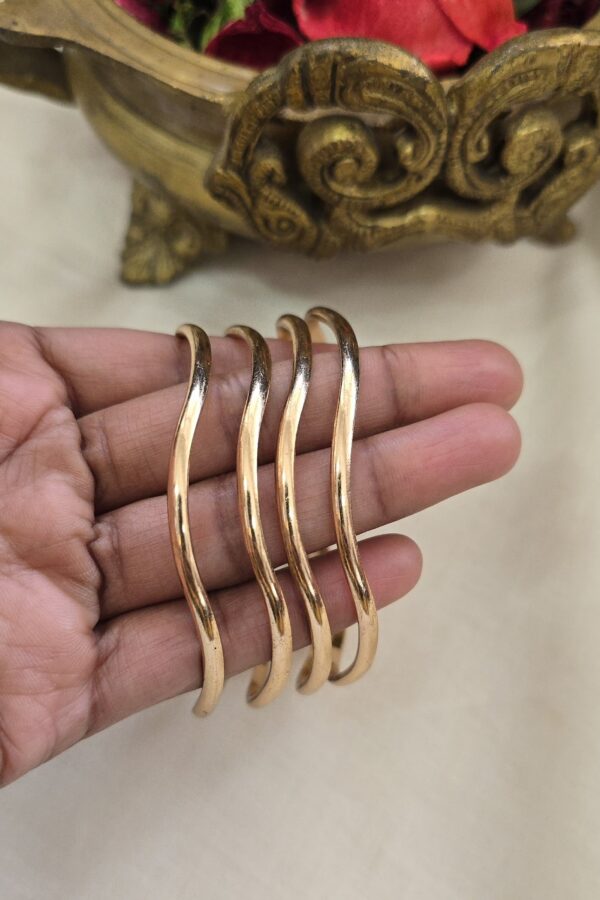 Impong bangle set of 4- twisted design - size 2.10