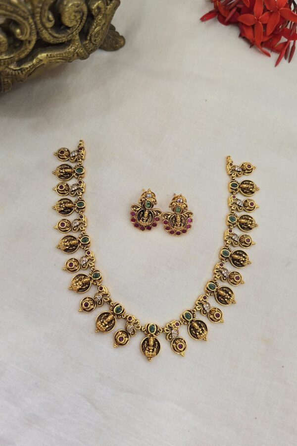 Beautiful antique neckset with back chain