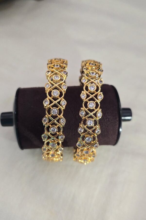 Beautiful diamond replica bangle