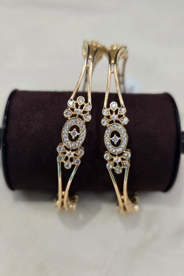 Beautiful diamond replica bangle