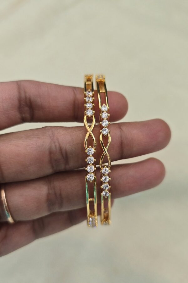 Beautiful diamond replica bangle