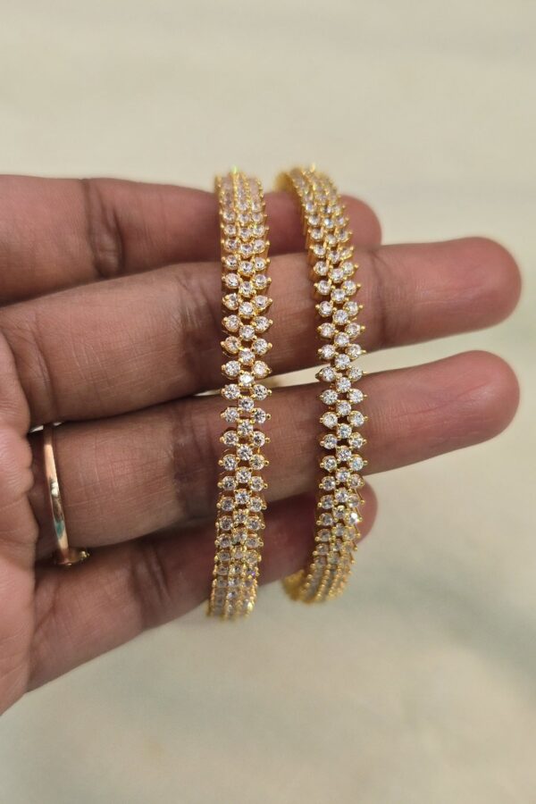 Beautiful diamond replica bangle