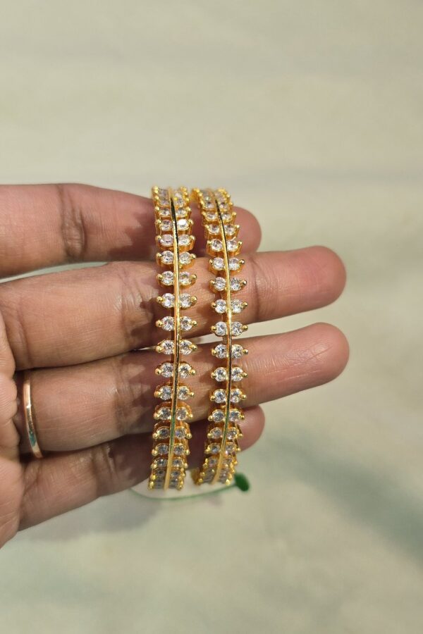Beautiful diamond replica bangles